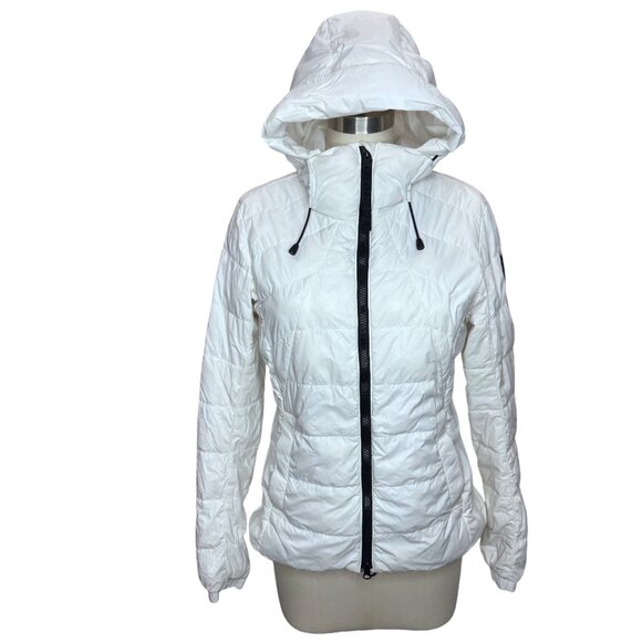 Canada Goose Jackets & Blazers - Canada Goose White Abbott Packable Puffer Winter Jacket Black Label Women SP